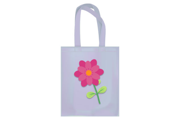 Design Tote Bag Hand Flowers Up Graphics and Illustrations Review