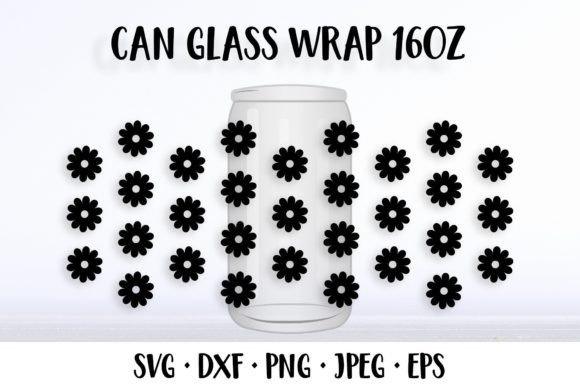 Flowers Can Glass Wrap Template Embroidery Review