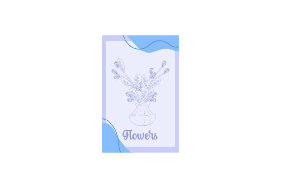 Flowers Card Simple Art Graphics and Illustrations Review