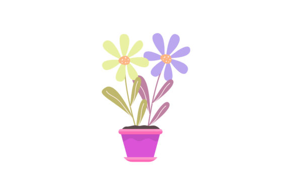 Flowers Colorful Summer Natural Graphics and Illustrations