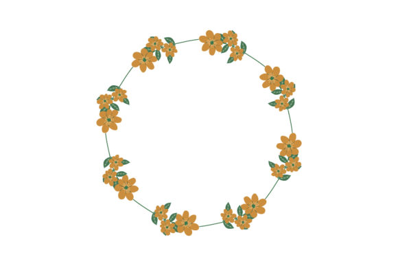 Flowers Frame Beauty Template Design for Graphics and Illustrations