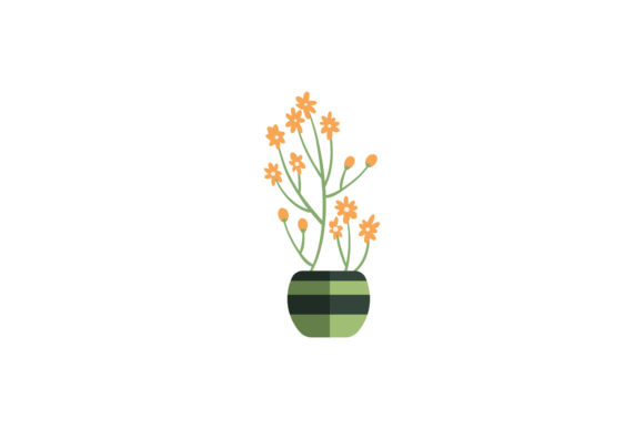 Flowers Gardening Pot Design: A Fresh Graphic for Branding