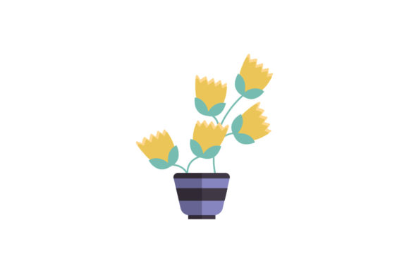 Flowers Plant Pot Design: A Review of Graphics and Illustrations for Sellers