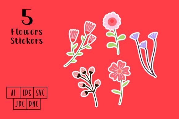 Flowers Stickers Graphics and Illustrations Review