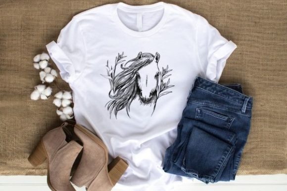 Horse with Flowers Graphics and Illustrations Review