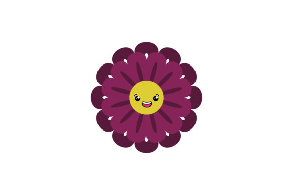 Kawaii Flowers Nature Retro Graphics and Illustrations Review
