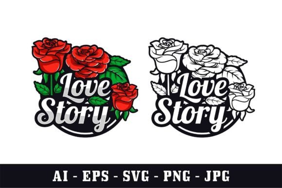 Red Roses Love Story Vector Graphics and Illustrations Review