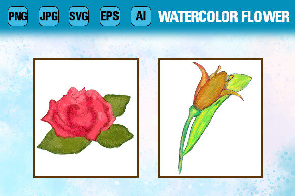 Watercolor Flowers Svg Graphics and Illustrations Review
