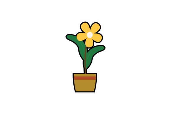 Yellow Blooming Flowers Graphics and Illustrations Review